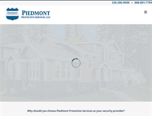 Tablet Screenshot of piedmontprotectiveservices.com